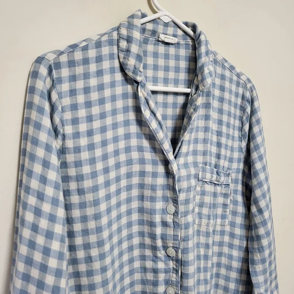 Piglet In Bed Gingham Pajama Top